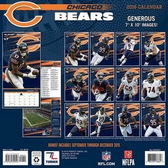 Chicago Bears Mini Wall Calendar Nflshop