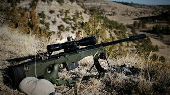 L96a1 Sniper Rifle Wallpaper HD S