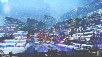 Artwork Digital Art City Futuristic Cyberpunk