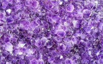 Purple Crystals Widescreen HD Wallpaper