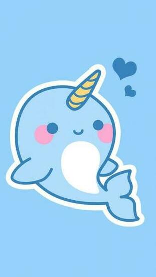 Cute Narwhal iPhone Wallapaper