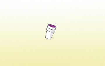 Lean Sizzurp White Yellow Purple Dope Drugs Minimalism