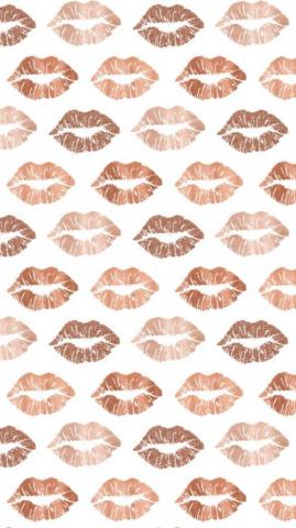 Rose Gold Lips Wallpaper iPhone Background