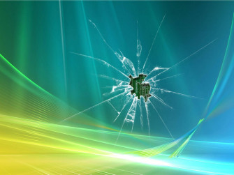 Cracked Computer Screen Tiny Motherboard Wallpaper