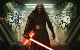 Kylo Ren And First Order Stormtroopers Wallpaper HD