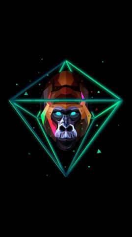 Hanuman By Justin Maller Neon Wallpaper