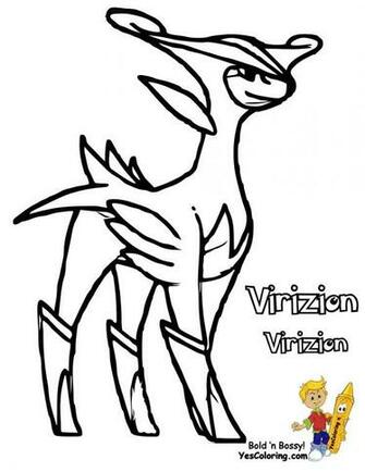 Pokemon Virizion Coloring S From The Thousands Of Image On