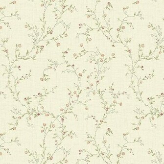 Miniature Mauve Flower Trail Wallpaper Patterns