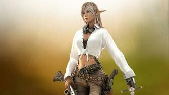 Beauty Re Rendered Female Warrior Elf Wallpaper