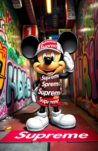 Supreme Mickey Mouse Wallpaper