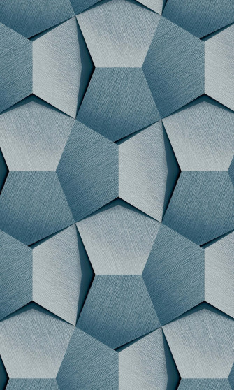Blue Geometric Wallpaper
