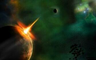 3d Space Scene Wallpaper