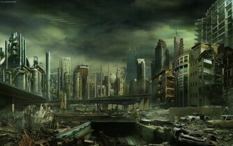 Destroyed City Wallpaper Full HD Search