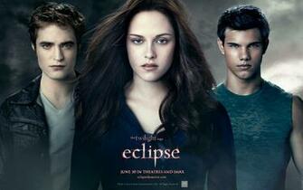 Bella Edward And Jacob From Twilight Eclipse Desktop Wallpaper