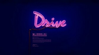 Movies Drive Movie Neon Wallpaper Background