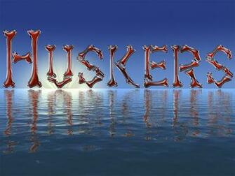 Huskers Bone Glass Blue X