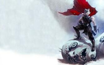 Cartoon Thor Wallpaper