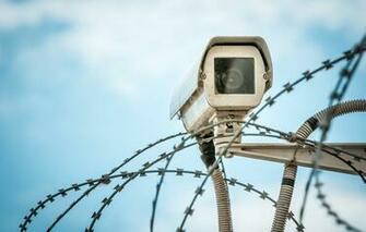 Wallpaper Barbed Wire Security Camera Surveillance Hi
