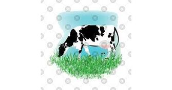 White Cow Dairy Background Illustration Tank Top Teepublic