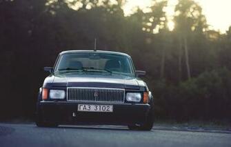 Wallpaper Tuning Black Volga Gas Image For Desktop
