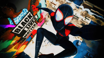 Spider Man Miles Morales Black Lives Matter Into The Verse