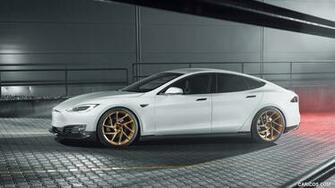 Novitec Tesla Model S Side HD Wallpaper