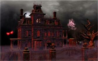 Wallpaper By Art Tlc Haunted House Wide