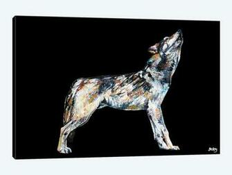 East Urban Home Mishka Black Background Graphic Art Print On