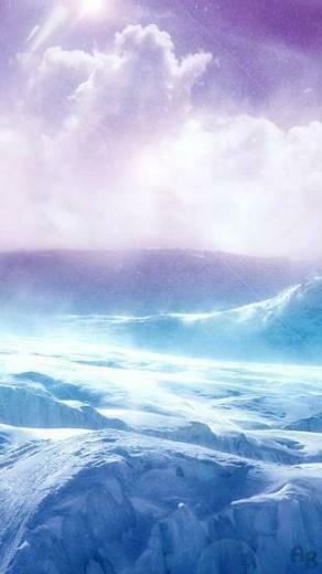 Snowy Fields Nature iPhone Wallpaper