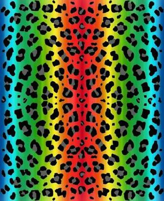 Rainbow Leopard Print