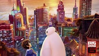Hiro Baymax In The City Big Hero Wallpaper Jpg