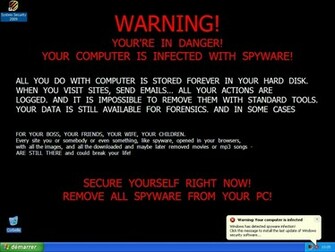Waarschuwing Computer Virus Wallpaper