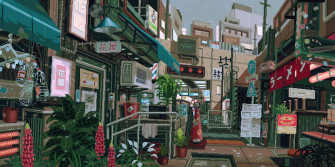 City Pixel Art Wallpaper