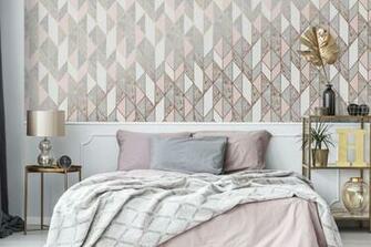 Milan Geo Blush Pink In Top Trending Wallpaper
