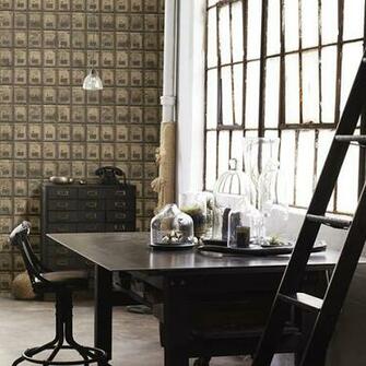 Distressed Metal Brass Vintage P O Boxes Wallpaper By A Streets