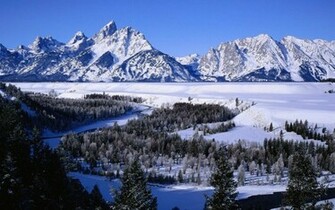 Snowy Mountains Winter Activities Wallpaper HD