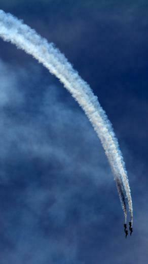 Wallpaper Airplanes Sky Aerobatics Track