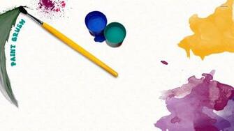 Paint Brush Wallpaper More