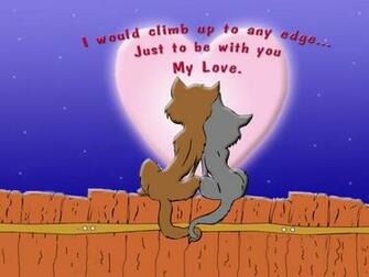 Valentines Cats Wallpaper