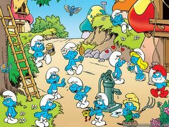 Smurf Village Wallpaper The Smurfs
