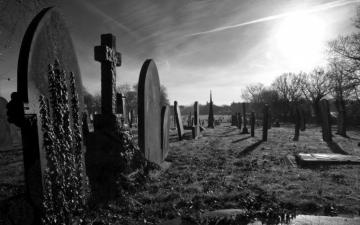 Black Dark Gothic Cemetery Wallpaper HD Desktop And