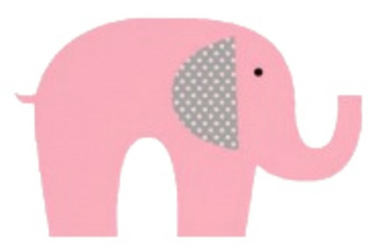 Pink Elephant Clip Art