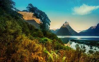 Mountain Landscape New Zealand Wallpaper