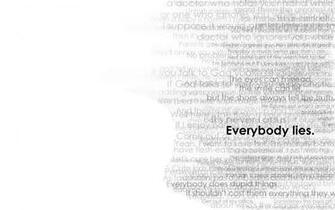 Text Quotes Typography Everybody Lies Gregory House M