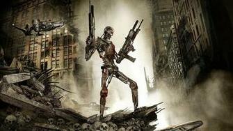 Terminator Sci Fi Action Movie Film Wallpaper