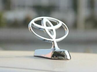 Metal Logo Front Hood Bonnet Emblem Silver Badge For Toyota