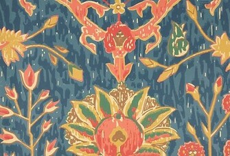 Bohemian Wallpaper Blue On Onekingslane Comsmall Room Charlie S