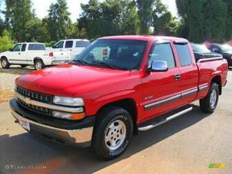 Victory Red Chevrolet Silverado Ls Extended Cab