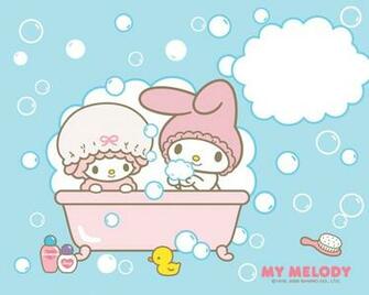 My Melody Bathtime Wallpaper Hello Kitty