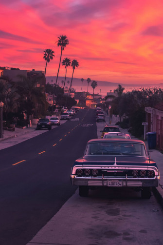 California Sunset Wall Art Big D Cor Sky Aesthetic